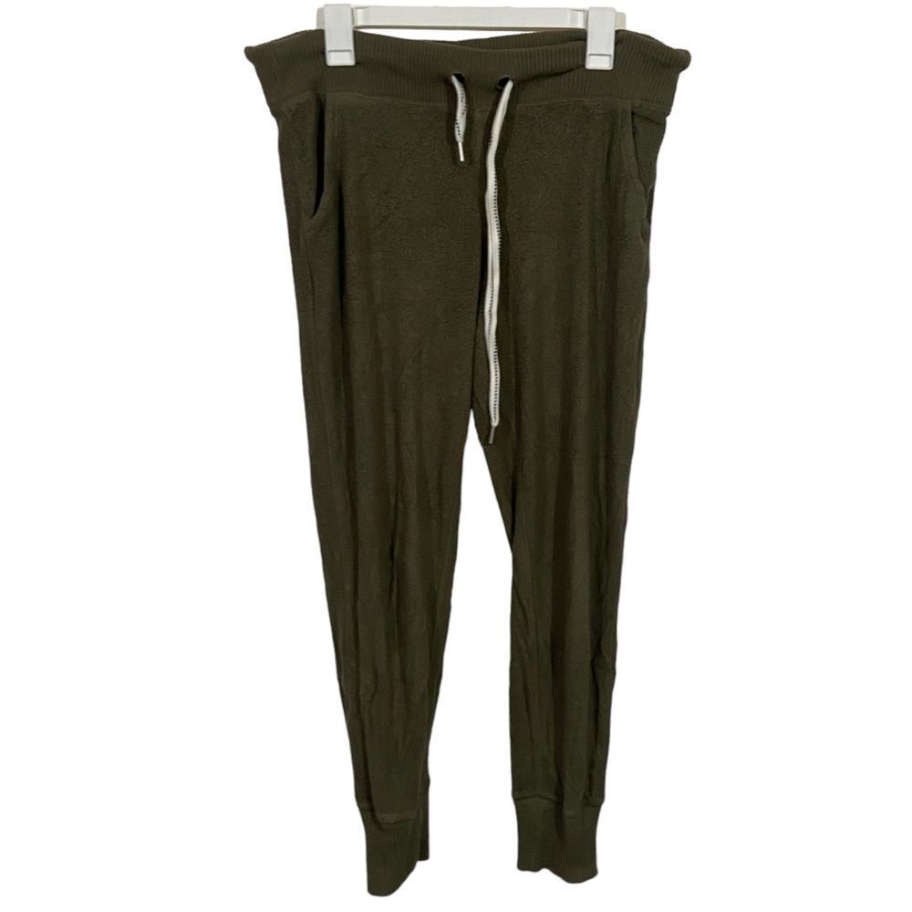Aerie Olive Green Fleece Lounge Jogger Sweatpants